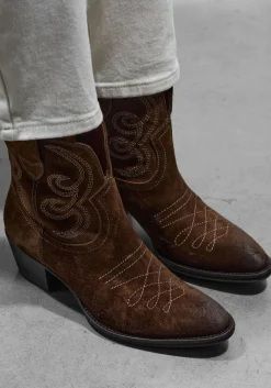 bruine stefano lauran enkellaarsjes 702-12