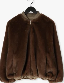 bruine studio ar faux fur jas etta