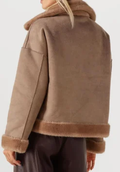 bruine studio ar faux fur jas faje