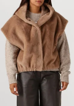 bruine studio ar faux fur jas olena