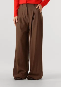 bruine suncoo wijde broek jonas