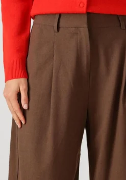 bruine suncoo wijde broek jonas