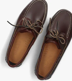 bruine timberland mocassins classic boat heren