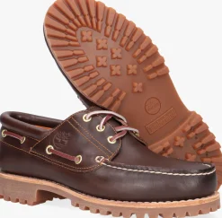 bruine timberland veterschoenen authentics 3 eye classic lug
