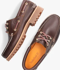 bruine timberland veterschoenen authentics 3 eye classic lug