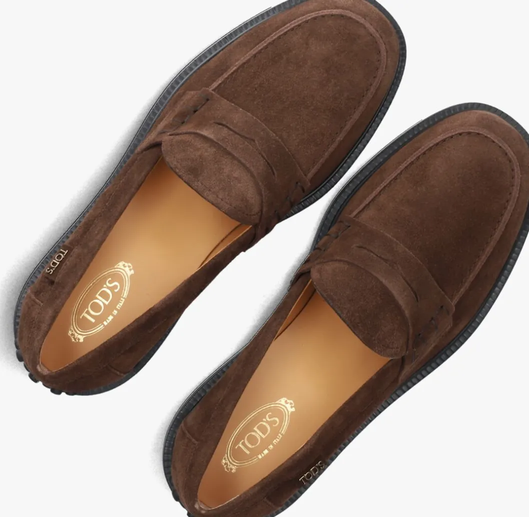 bruine tod's loafers xxw20l0ip70re0s611