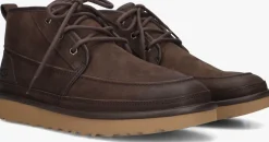 bruine ugg veterschoenen m neumel moc nubuck