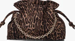 bruine unisa schoudertas zelora