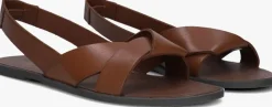 bruine vagabond shoemakers platte sandalen tia 2.0