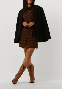 bruine vanessa bruno mini jurk blandine
