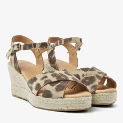 bruine via vai sandalen met hak luisa tiana