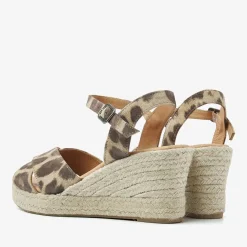 bruine via vai sandalen met hak luisa tiana