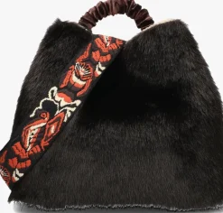 bruine viamailbag handtas coral fake