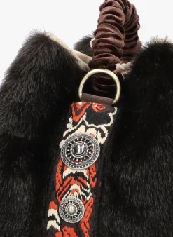 bruine viamailbag handtas coral fake