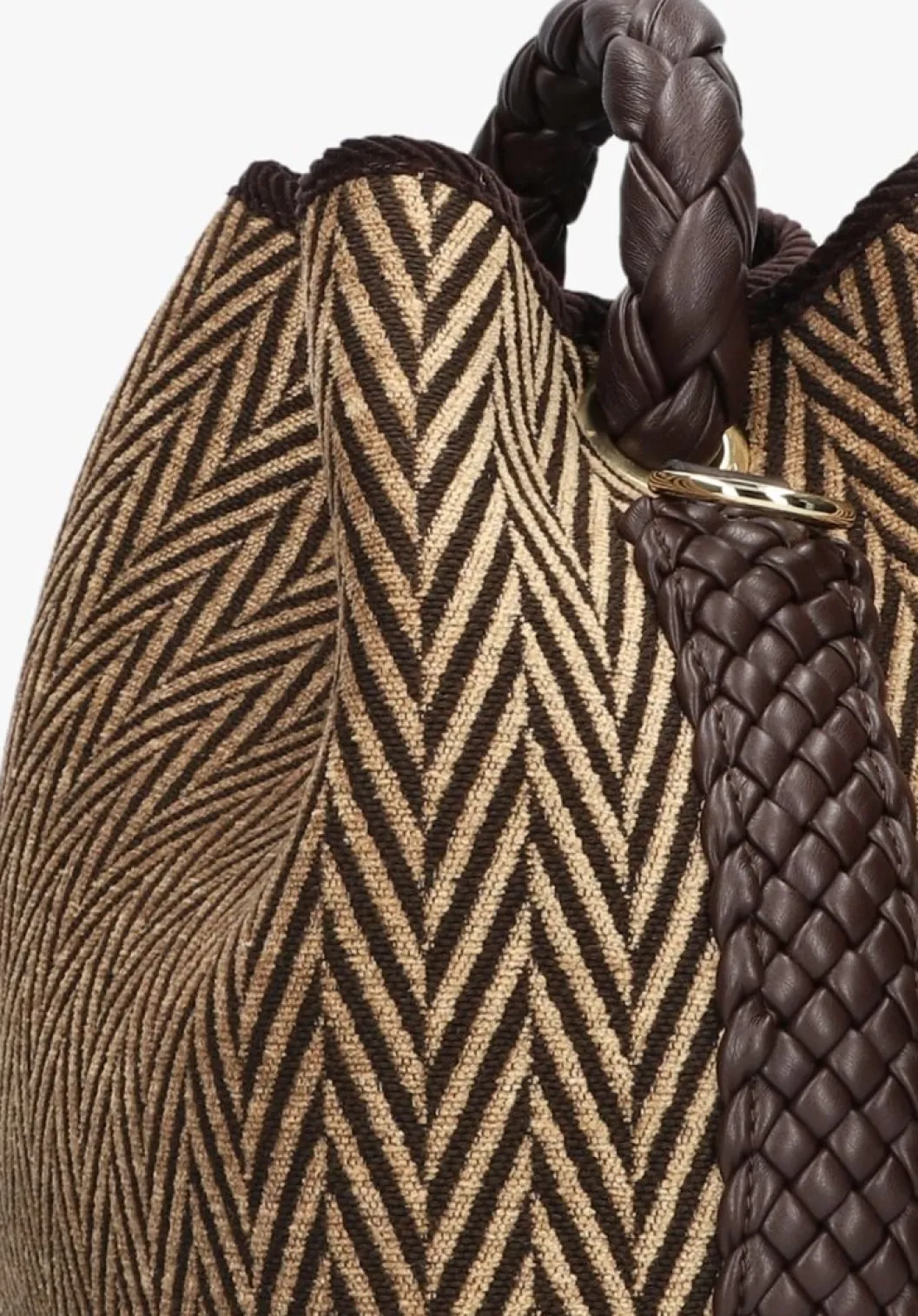 bruine viamailbag schoudertas coral