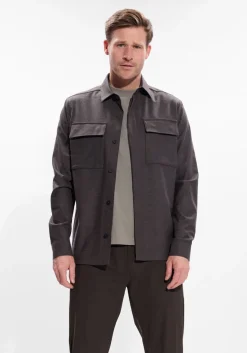 bruine wahts overshirt ewen stretch wool