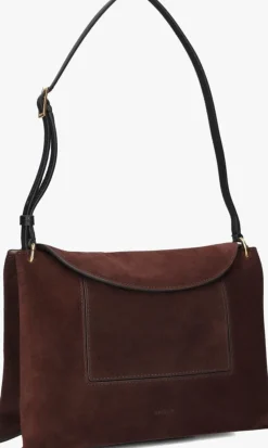 bruine wandler schoudertas penelope slouch bag