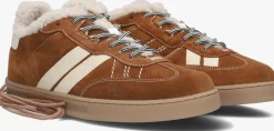 bruine woolrich lage sneakers double u.t women