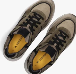 bruine xsensible lage sneakers manhattan