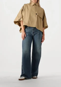 camel co'couture trenchcoats francis crop cape jacket