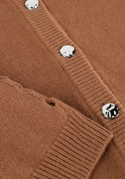 camel dante6 trui haby braided cardigan