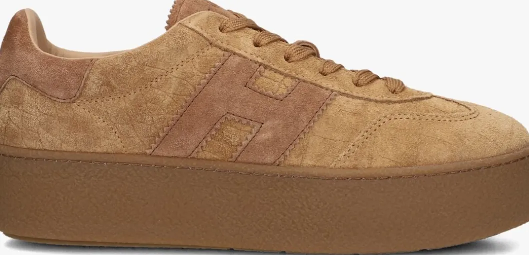 camel hogan lage sneakers h681 allacciato h