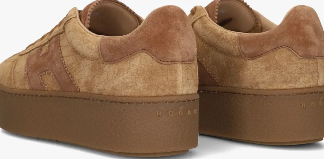 camel hogan lage sneakers h681 allacciato h