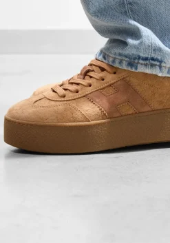 camel hogan lage sneakers h681 allacciato h