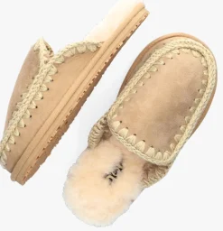 camel mou pantoffels slipper full eskimo stitch