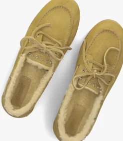 camel posa loafers deck loafer shearling