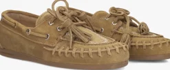 camel posa mocassins boat loafer fringe