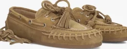 camel posa mocassins boat loafer fringe