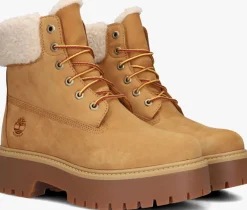camel timberland veterboots stone street mid warm lined waterproof