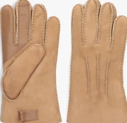 camel ugg handschoenen contrast sheepskin tech glove