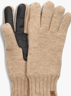camel ugg handschoenen knit beanie and glove set