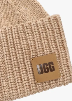 camel ugg handschoenen knit beanie and glove set