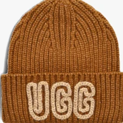 camel ugg muts u chunky crafted rib beanie