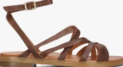 cognac ayana platte sandalen m05089