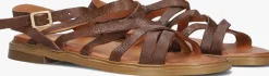 cognac ayana platte sandalen m05089