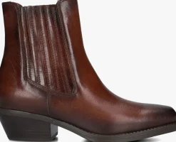 cognac blasz enkellaarsjes 2dotta208