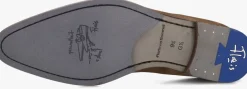 cognac floris van bommel nette schoenen sfm-30325 de stapper