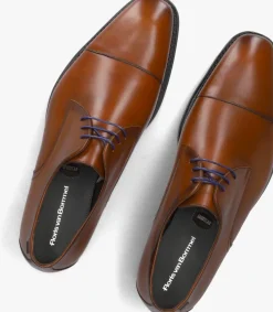 cognac floris van bommel nette schoenen sfm-30310 de loper