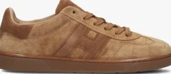 cognac hogan lage sneakers hogan cool allacciato h
