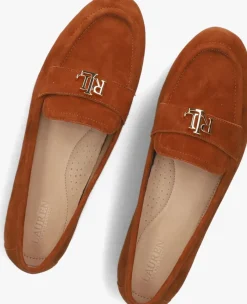 cognac lauren ralph lauren loafers averi iii flats loafer