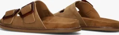 cognac lina locchi slippers sue 2 gesp slipper
