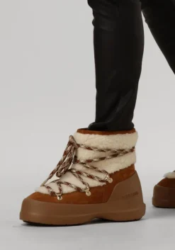 cognac moon boot snowboots mb luna boot shearling