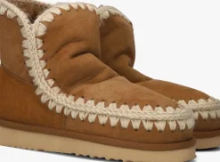 cognac mou vachtlaarzen eskimo 18 glitter logo