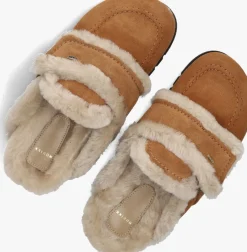 cognac nubikk instappers teddy fur