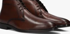 cognac stefano lauran veterschoenen 92301