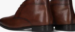 cognac stefano lauran veterschoenen 92301
